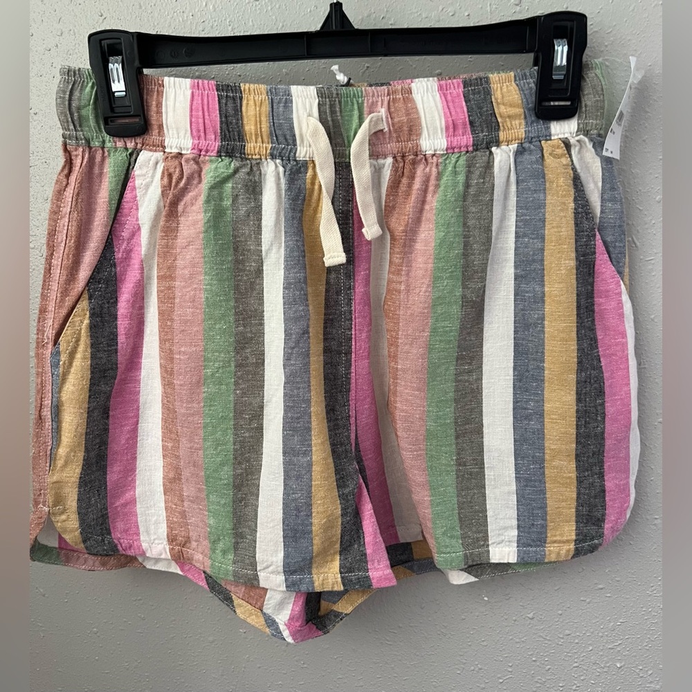 Marine Layer Multicolor Striped Hemp blend -Linen Shorts NWT - Picture 3 of 8